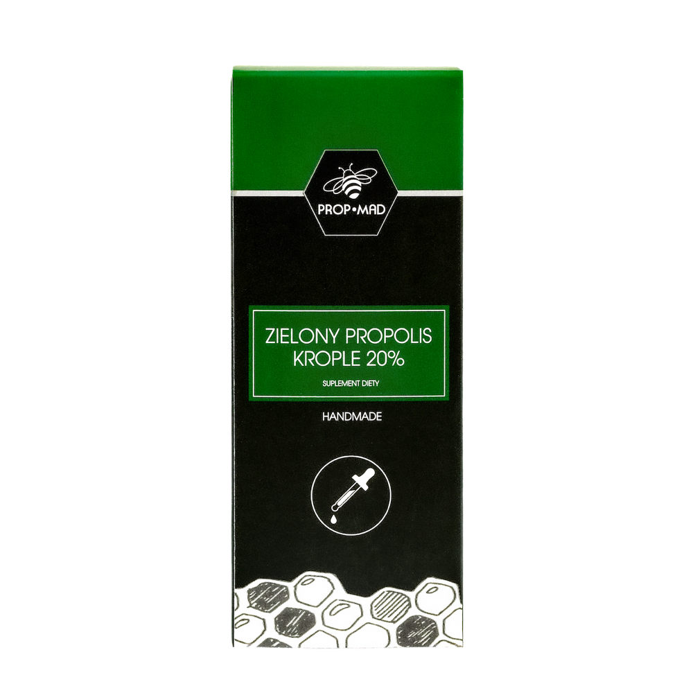 zielony propolis krople kartonik